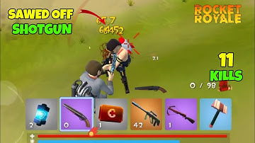 Rocket Royale 11 KILLS WHY I LOVE SAWED OFF SHOTGUN - Android gameplay #155