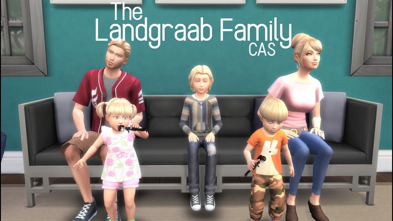Sims 4 The Landgraab Family CAS YouTube