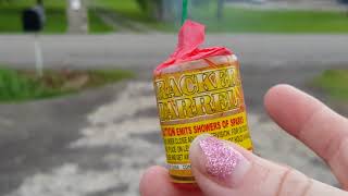 Lighting off small Novelty Fireworks