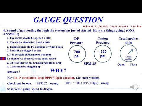 IWCF Well control exam IWCF- Section 10 - GAUGE QUESTION - Driller Method