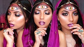 Third Eye Fortune Teller 🎃 Halloween Makeup Look