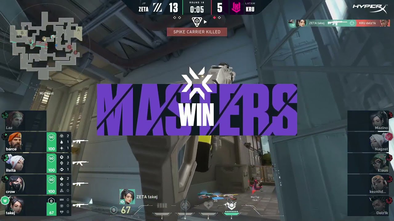 KRU Esports vs ZETA DIVISION  - HIGHLIGHTS - VALORANT Masters: Berlin - Group Stage - Day 3