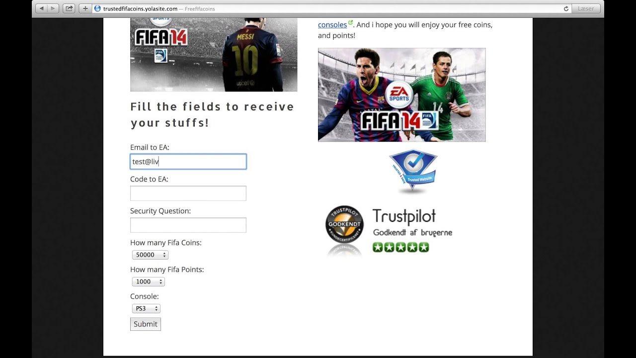 FIFA 14 Glitch ( Free Fifa 14 Coins ) Fut14!