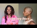 I&#39;M BALD| locs bigs chop pt. 2| thequalityname