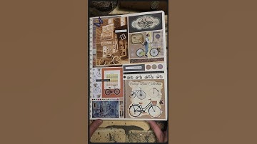 Grid Journal! Bicycles 🚲 #grid #shorts #scrapbooking #asmr #journaling #bicycle