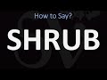 How to Pronounce Shrub? (CORRECTLY)