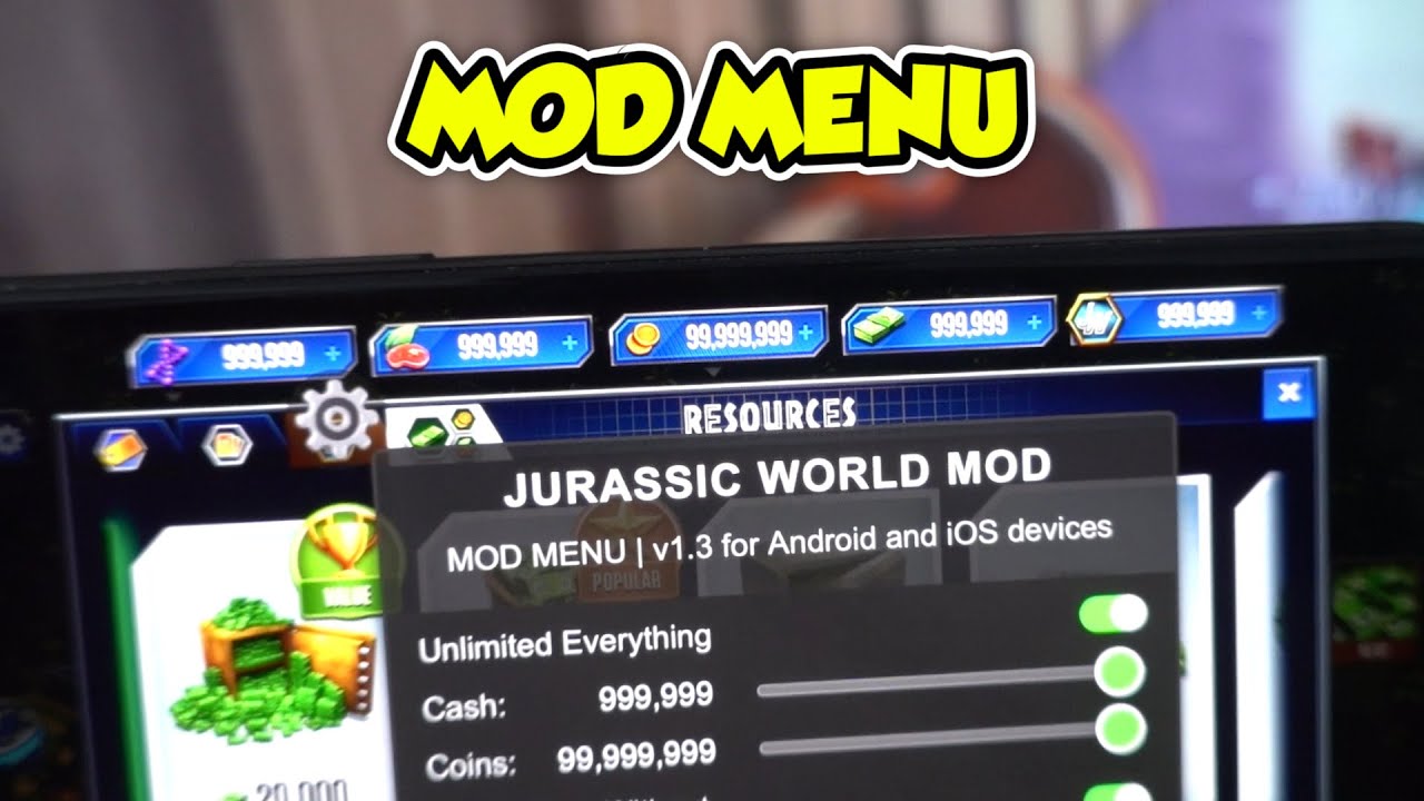 Jurassic World The Game Unlimited Cash and Coins Hack for iOS and Android