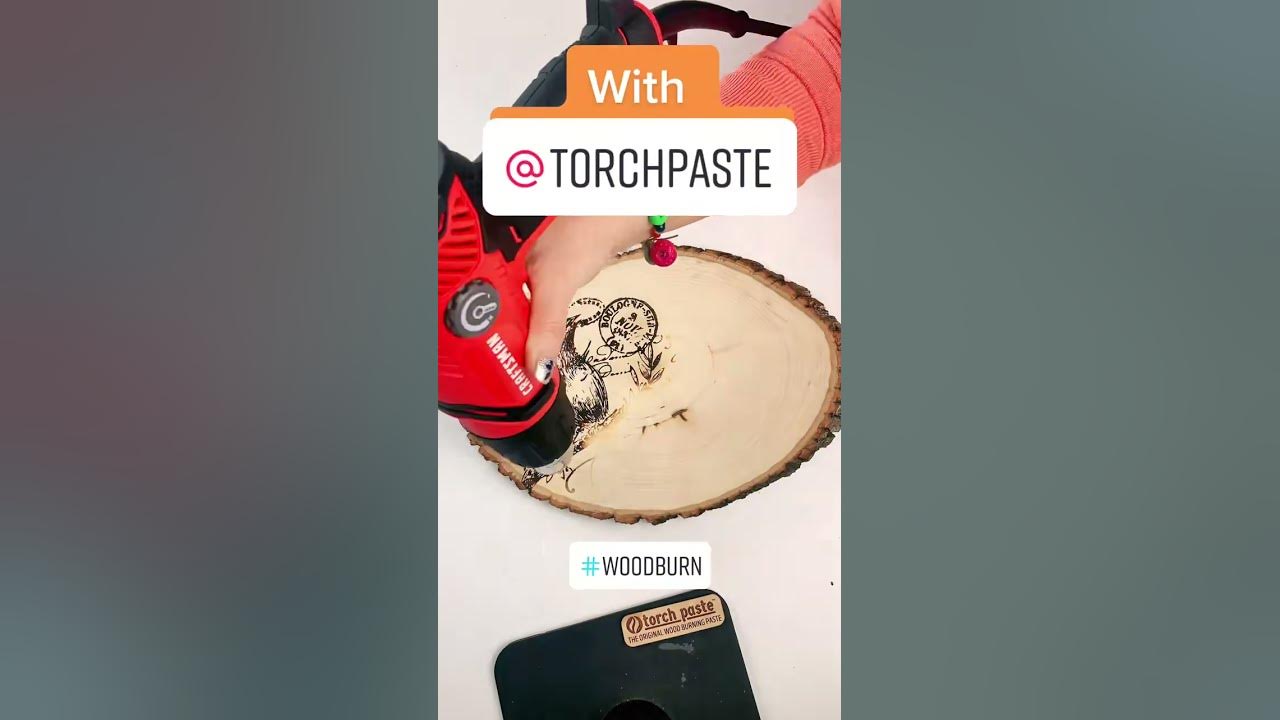 Easy to wood burn 🔥 with Torch Paste! 