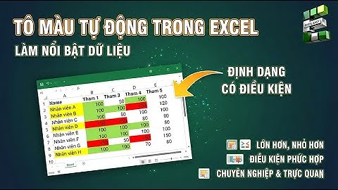 Cách tô màu tự động trong Excel: Dễ mà hiệu quả!