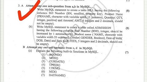 mysql sum and solution tyb.comsem5 mumbai university