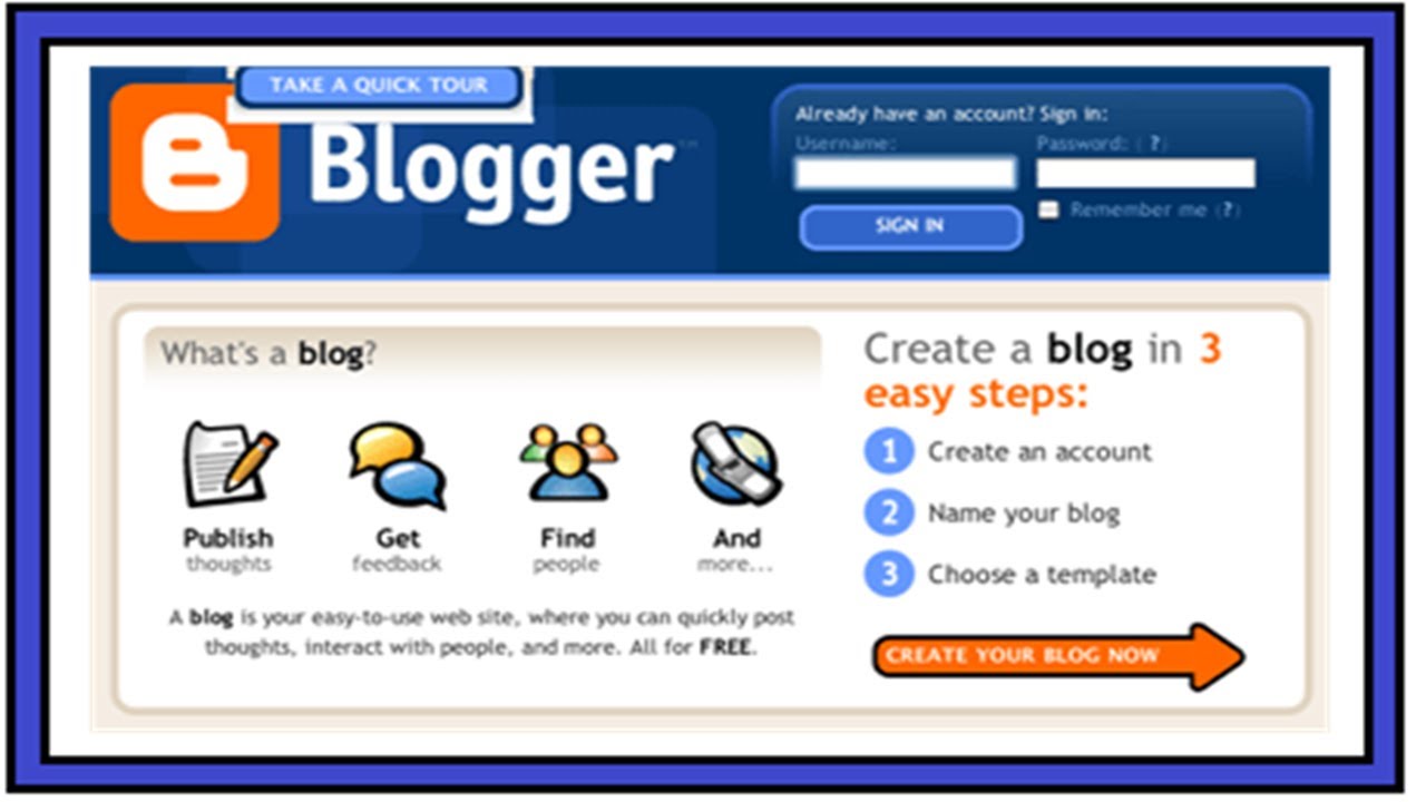 Como Crear un blog | Blogger | Creando Una Pagina Web