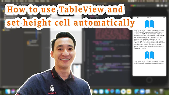 Swift: Cách sử dụng TableView và dynamic height cell - How to use TableView and dynamic height cell