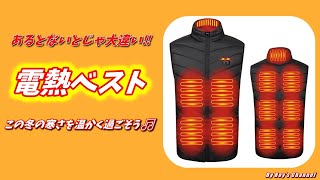 【電熱ベスト】ヒーター部分が１１か所も⁉今年の冬はこれで決まり！