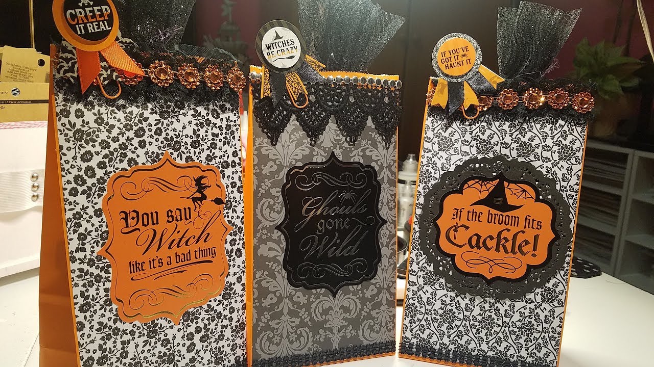 Quick & Easy Halloween Treat Bags - YouTube