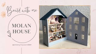 Molan House Miniature Kit | Full Build | Detailed Dollhouse build | Satisfying Video