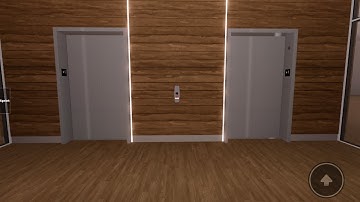 Nice Otis series 5 Gen2 MRL traction elevators @ building 8351 @ Elevator Testing official, roblox