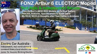 Independent EV Review, FONZ Arthur 6 2024 Model Electric Scooter/Moped Test | Electric Car Australia screenshot 1