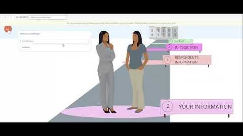 Short demonstration video of an A2J Guided Interview with an A2J Template.