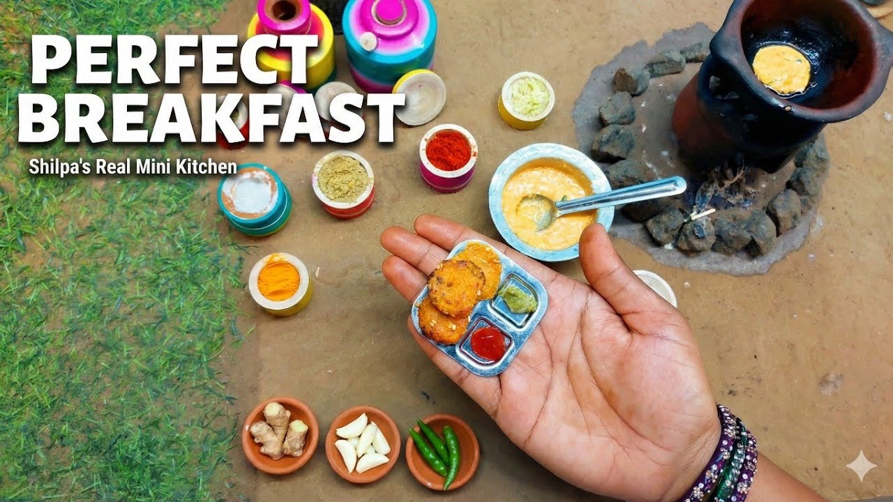 Crispy Aloo Sooji Nasta | Real Miniature Cooking | Tiny Food Recipe