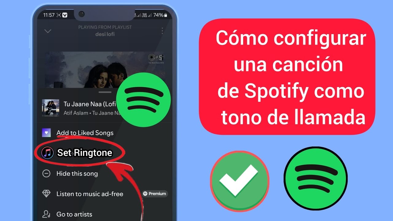 Cómo configurar una canción de Spotify como tono de llamada