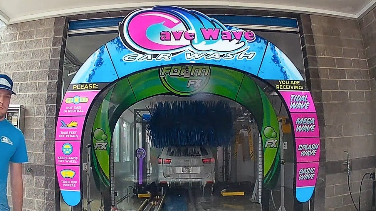 FREE CAR WASH: CW 269 | BRAND NEW MacNeil tunnel | Cave Wave Car Wash | Longview, TX site