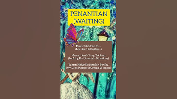 #MUSIKALISASIPUISI ‼️PENANTIAN (WAITING) #Poetry #Short #APoem #YoutubeShort #ShortVideo