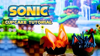 MONTH OF GAMES BAKES PART TWO - Sonic Cupcake Tutorial! screenshot 4