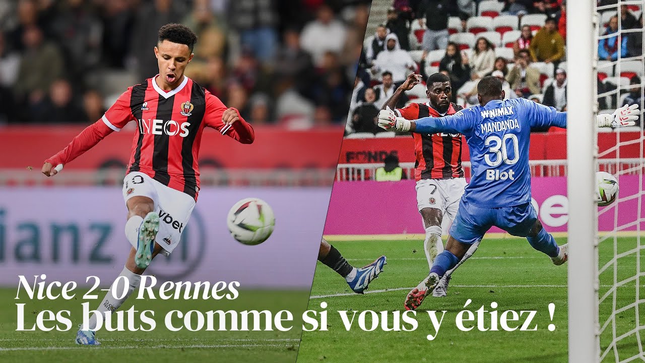 Nice Vs Rennes Nice 2-0 Rennes : les buts comme si vous y étiez ! - YouTube