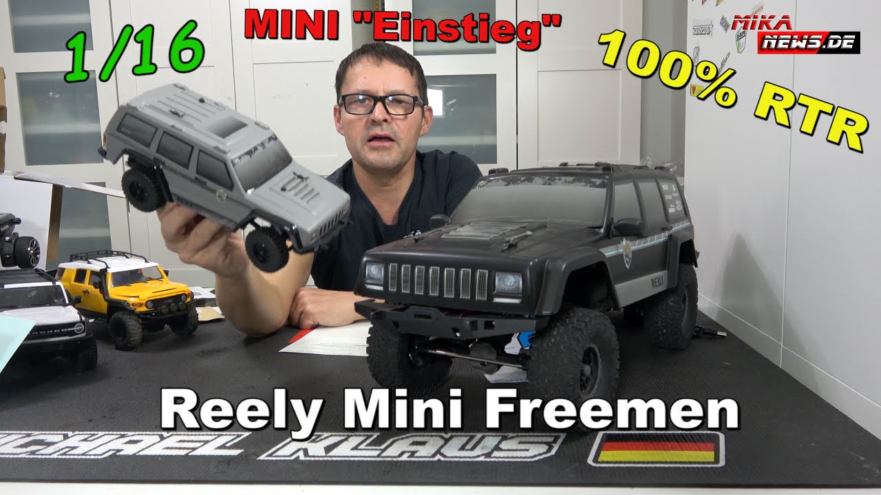 Günstiger MINI RC Crawler - Reely Freemen with Light - 100% RTR 1/16 