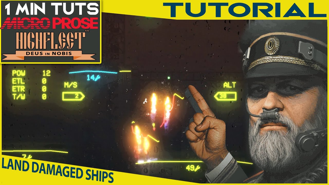 HighFleet  How to Land DAMAGED Ships | 1 minute Tuts HighFleet Tutorial