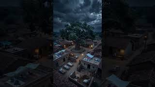 night seen village#animation#cartooon#night#village
