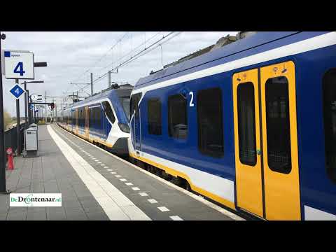 VIDEO | Het is stil op station Dronten: 2 personen stappen uit, 2 stappen in