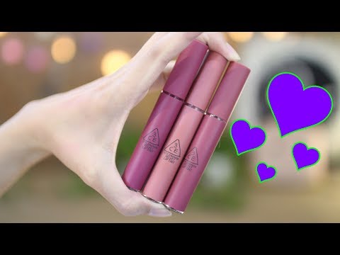 RƯ REVIEW ♡ SWATCH SON 3CE NEW VELVET TINT - Purple Collection