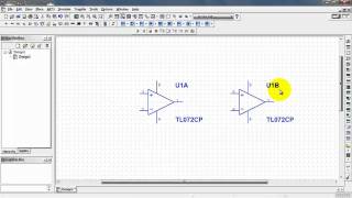 NI Multisim: Place dual op amp second device