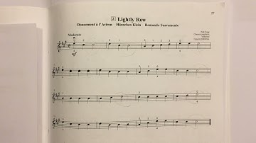 Learn to Play Violin [ Lightly Row ] : Slow Version