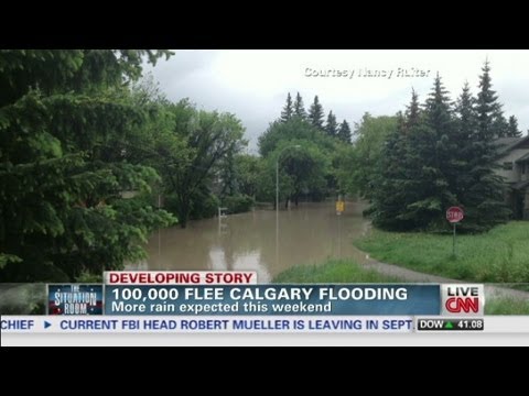 Fleeing Calgary flooding