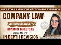 COMPANY LAW REVISION CLASS 17/BAORD OF DIRECTORS/SECTION 149-172/PART-2/CS EXECUTIVE JUNE 2022