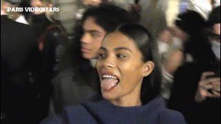 Tina Kunakey & Zakari Kunakey @ show Isabel Marant / Paris Fashion Week 1 october 2020 Content