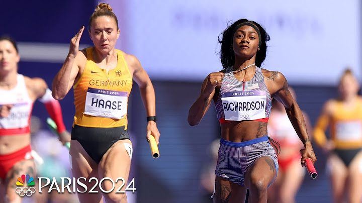 Sha'Carri Richardson anchors USA to 4x100m relay final despite slow second exchange | Paris Olympics