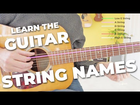 Learn the STRING NAMES on the Guitar 