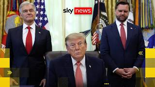 Trump and JD Vance make announcement from White House