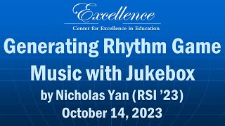 Cee Talks Generating Rhythm Game Music With Jukebox