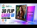 Build This 3D Flip Card UI with HTML &amp; CSS  😮 (Clean Animation)