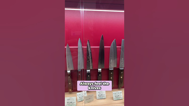 What should you do before buying a knife?