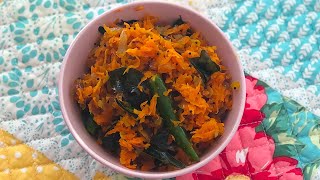 Easy Carrot Fry | Shredded Carrot Fry Recipe | 15 Min Carrot Fry - Crafts And Kitchen