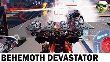 BEHEMOTH 4 DEVASTATOR MAX GAMEPLAY WAR ROBOTS REMASTERED
