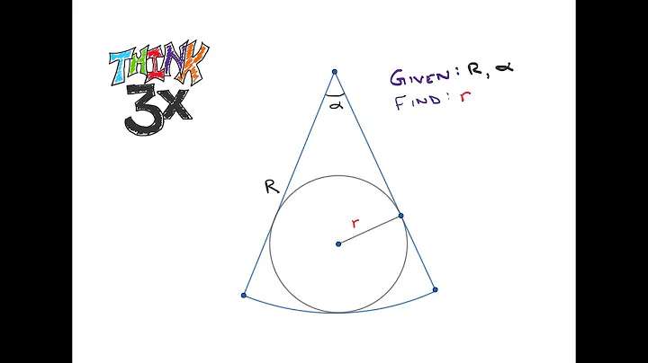 Geometry! What is the radius of a circle inscribed in a circular sector??
