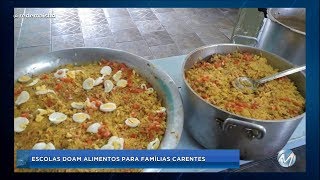 Escolas Doam Alimentos Para Famílias Carentes