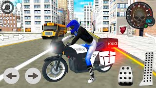 City Police Car Patrol Simulator - #2 3D Police Bike Road Case Hendeling - Android Gameplay screenshot 1