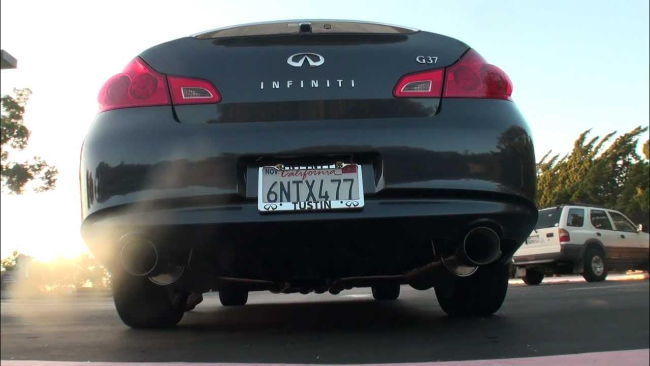 Infiniti G37 Sedan with ARK Dual GRIP Exhaust System & R2C Intakes